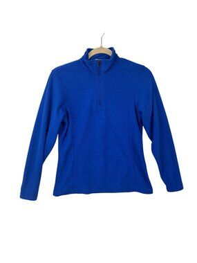 ✨3/$30 Lands End Blue Fleece Quarter-Zip Pullover L/G Youth 12-13 Years